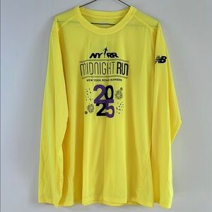 2024 New Year Eve New Balance NYRR Midnight Run Race Tee - Men Large